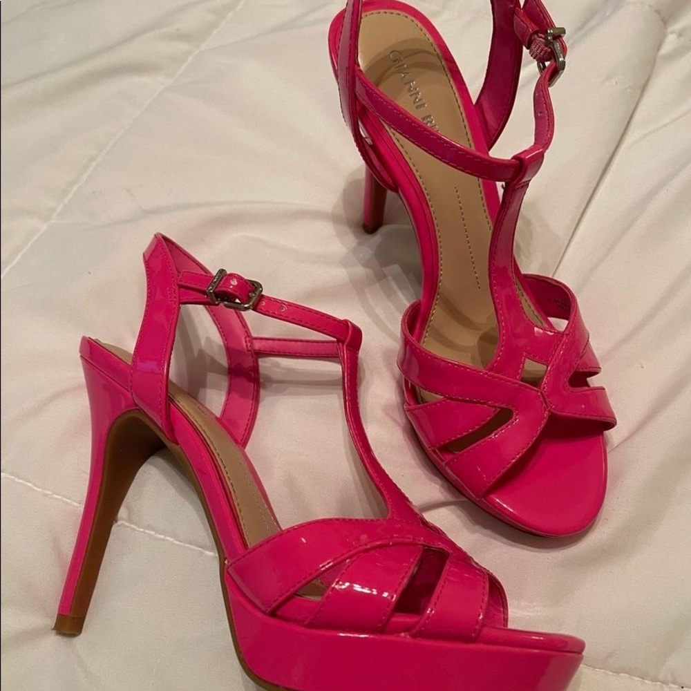 Gianni Bini Punch Pink Heelena Heels